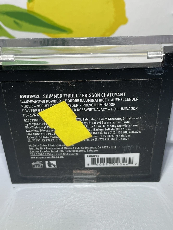 NYX Cosmetics Away We Glow Illuminating Powder-AWGIP02 Shimmer Thrill New - Image 2 of 3