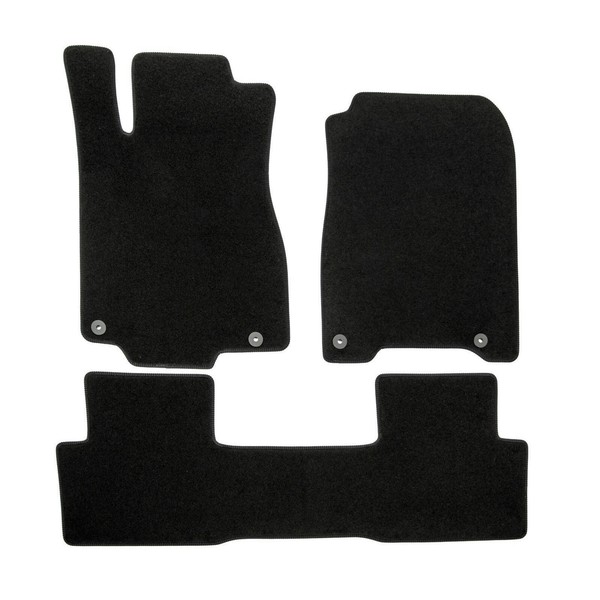 Velour FußMatten Automatten FüR Honda CR-V 2012-2016 3-Tlg Schwarz-image