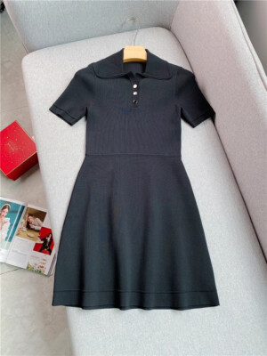 SD Collar Knit Mini Dress Short Sleeve A-line Dress for Women | eBay SD Collar Knit Mini Dress Short Sleeve A-line Dress for Women | eBay