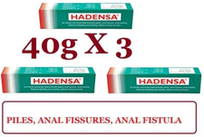 Hadensa Herbal Ointment 3 x 40g for Piles Haemorrhoids, Fissures FREE SHIP 2028