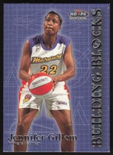 1999-00 Skybox WNBA Hoops Building Blocks Jennifer Gillom #BB8 Phoenix Mercury
