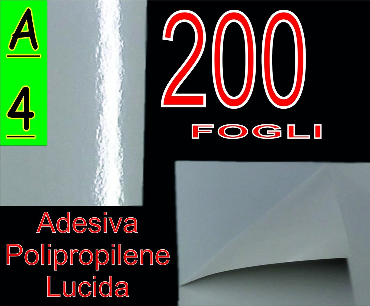 Fogli Adesivi A4 Fogli Adesivi Autoadesivi A4 - Opaco O Lucido - Foto 4
