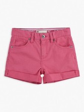 Levi's Levi's Girls' Denim Shorty Shorts camellia rose PICK SIZE