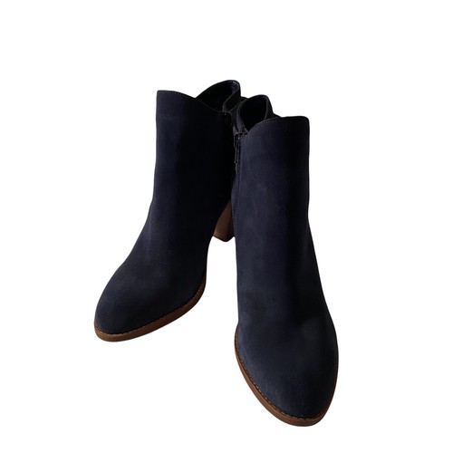 Navy Women Linford Suede Booties 