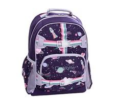 Image of Pottery Barn Kids Mackenzie Rainbow Heart Galaxy Glow-in-the-Dark Backpack Large