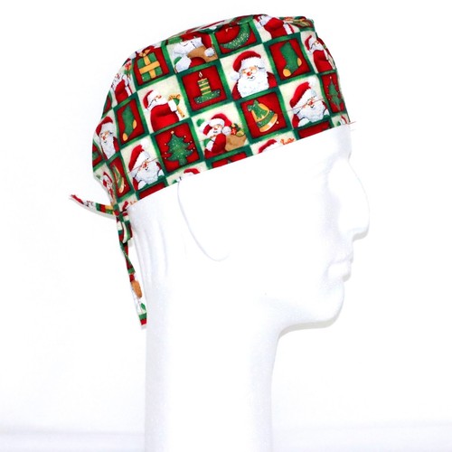 Christmas Santa Theme Scrub Hat | eBay