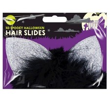 CAT HALLOWEEN 3D HAIR SLIDES Ladies Girls Fancy Dress Item Large Hair Clip UK
