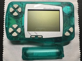 Bandai WonderSwan Clear Green Handheld Working US Seller