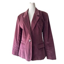 Vintage  90s RLM Purple Velvet Single Breasted Blazer