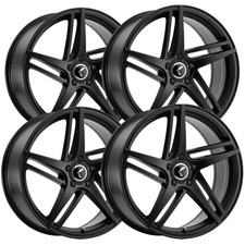 Set-4 Kraze Kr195 Milano 20x8.5 5x112 38mm Satin Black Wheels Rims 20 Inch