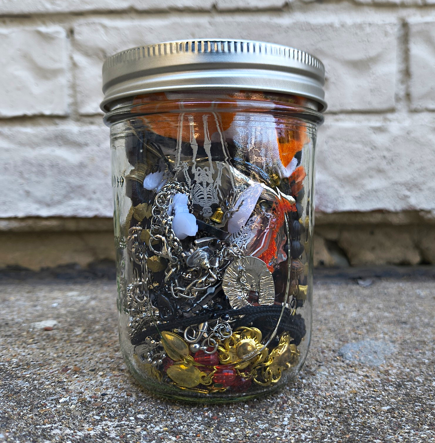 Goth Halloween Mystery Jewelry Jar