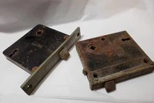 Two Vintage Mortise Door Locks Corbin And Russwin For Parts/Restoration 