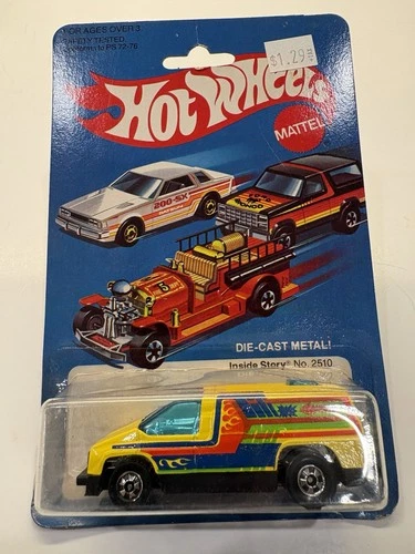 Vintage 1981 Hot Wheels Inside Story Yellow Van #2510