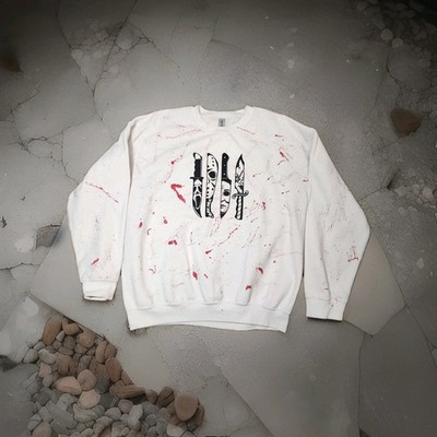Halloween Sweatshirt Size Large Horror Movie Graphic Print Killers Blood Jason 