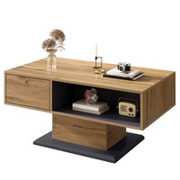 Sonnenh Couchtisch 100 X 50 X 46 Cm Grau Holzwerkstoff Mit Stauraum Wohnzimmer