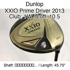 Dunlop XXIO Prime Driver 2013 1W Driver 10.5 45.75" ... Regular Right-Handed