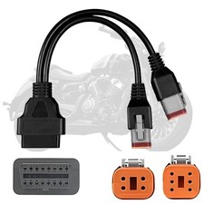 4 Pin 6 Motorcycle OBD2 Cable OBD to Fits 4pin 6pin 2...