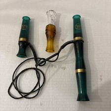 Lot Of 3 Bird Duck Goose Calls Longneck Goose Flute Quaker Boy Suzy-Q Mick Lacy