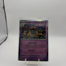 Claydol 095/197  Holo Rare Scarlet & Violet Obsidian Flames Pokemon Card