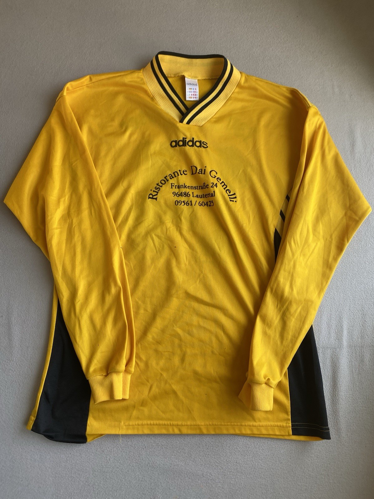 Adidas Vintage 90’s Goalkeeper Football Soccer Jersey Kit Adidas XL