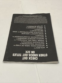 sega 32x virtua fighter Manual only