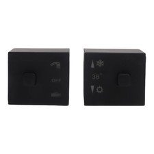 Reliable ABS Plastic Square Shower Temperature Control Handle Knob Black