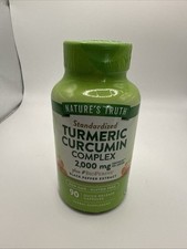 Nature's Truth 2000mg TURMERIC CURCUMIN Complex Black Pepper 90 Capsules
