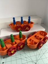 Vintage Tupperware 1976 Amphibio Car Train Boat Discovery Style Toy Set USA Made