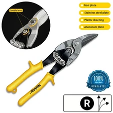 Right Aviation Snips Cut Metal with Hang Hole & Safety Latch Cutting Tool