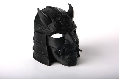 Oni Samurai Helmet Mask Deko japanisch Schreibtisch Wohnzimmer