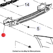 2010 Chevrolet Cruze Stoßstange hinten Prallbügel gebraucht OEM 39011392