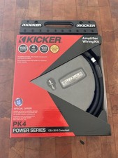 KICKER PK4 CAR AUDIO STEREO 4 GAUGE AWG 4AWG P-SERIES AMPLIFIER AMP POWER KIT