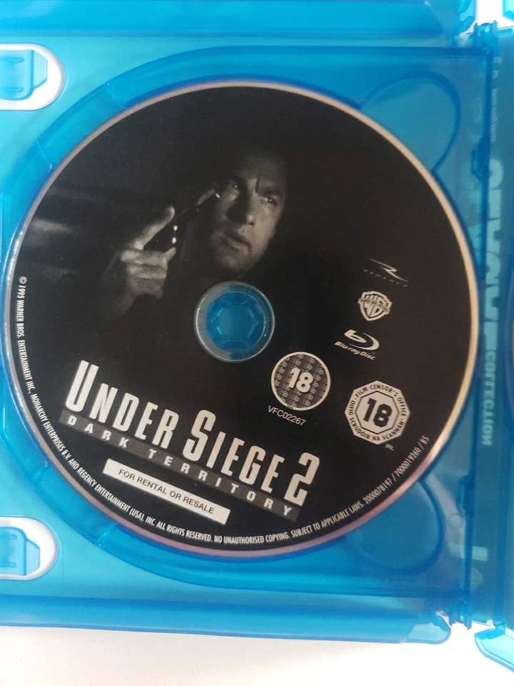 Under Siege Under Siege 2 Hard To Kill STEVEN SEAGAL Blu-Ray Set Excellent Con  - Image 3 of 4