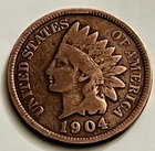 1904 Indian Head Cent Penny Sharp Wreath Strong Detail BN1428