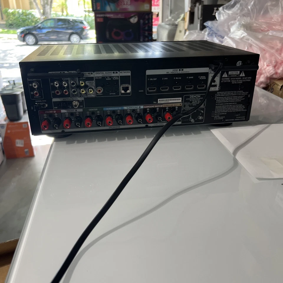 Denon AVR-S750H 7.2 Ch. 75W 4K AV Receiver with HEOS® Built-in - Black FOR PARTS - Image 3 of 4