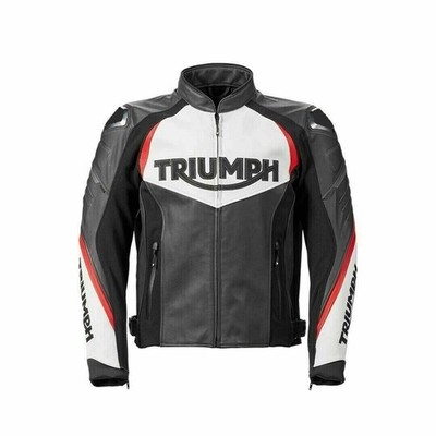 Nueva chaqueta de cuero Triumph Motorrad Racing, chaqueta de cuero de motoGP