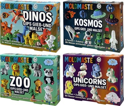 Gips Bastelset Kinder Figuren Gießen Bemalen Kreatives DIY-Set Einfach Ungiftig