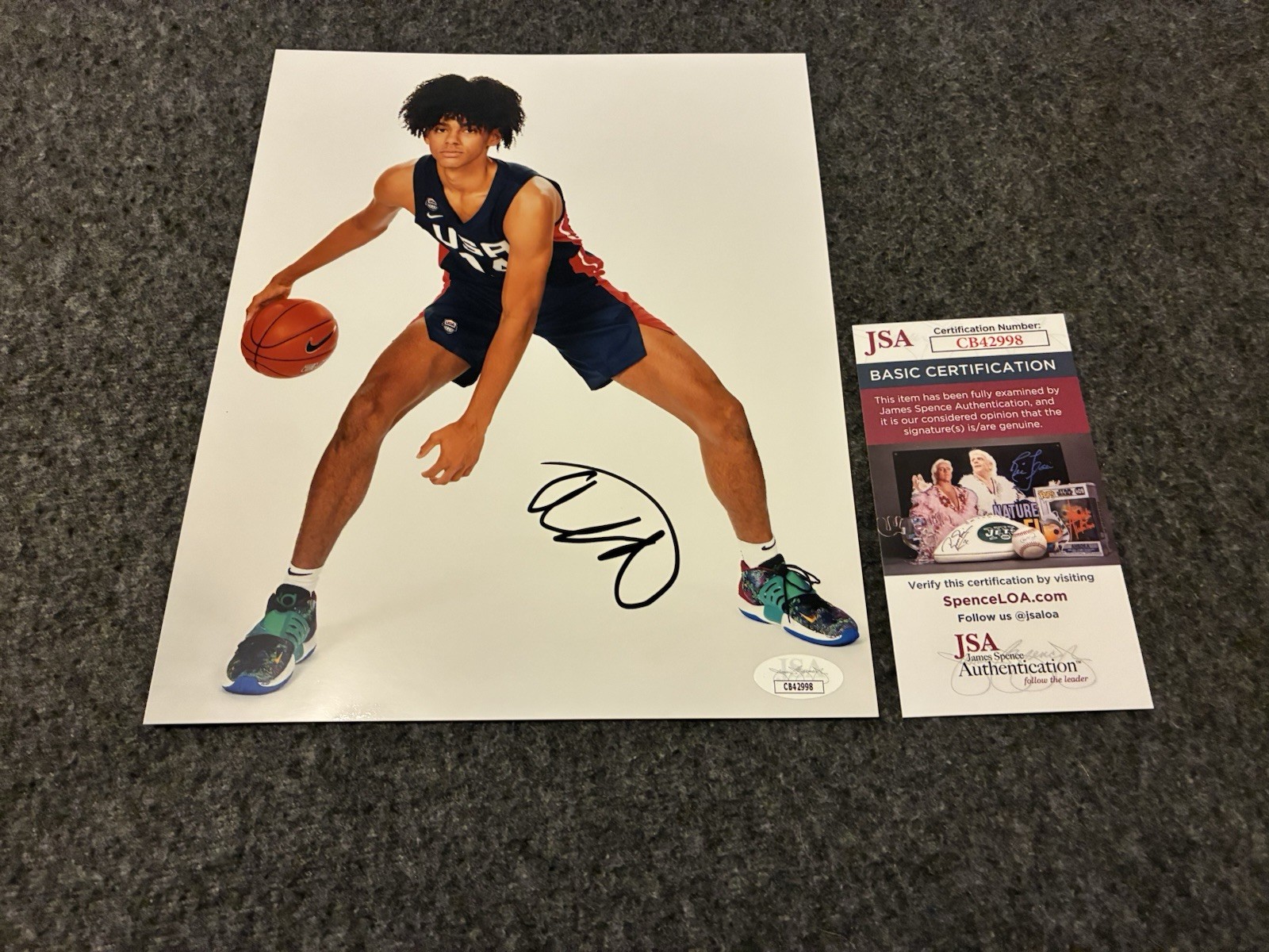 Asa Newell Autographed Signed Georgia Bulldogs 8x10 Photo Jsa 