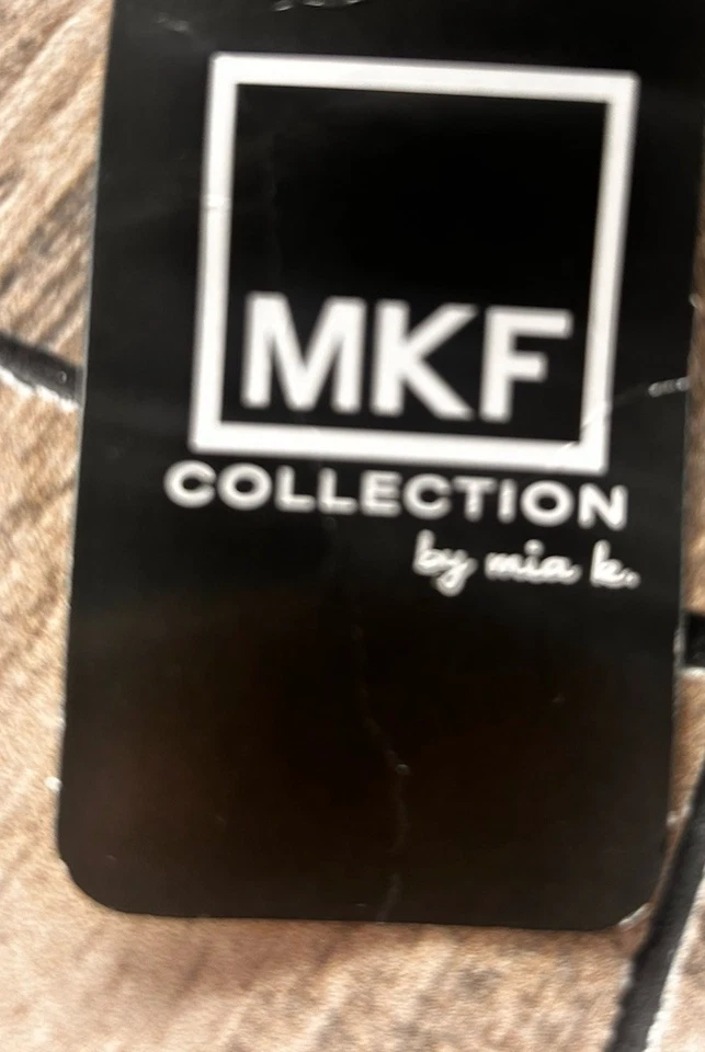 Nuevo con etiquetas Colección MKF Emily Cuero Vegano Suave Rayas Hobo Bolso de Mano Grande por Mia K. Foto 3 de 4