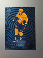 2025-26 Upper Deck Series 2 Hockey Fluorescence Blue Matthew Wood F-24 19/50...