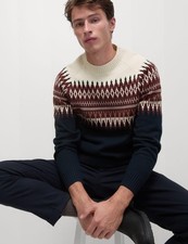 Marks  Spencer Mens Navy Crew Long sleeved Jumper - M S