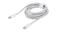5904006754415 Kabel USB C Wtyk Z Obu Stron 2M BiałY 100W CATYS-C02 Baseus