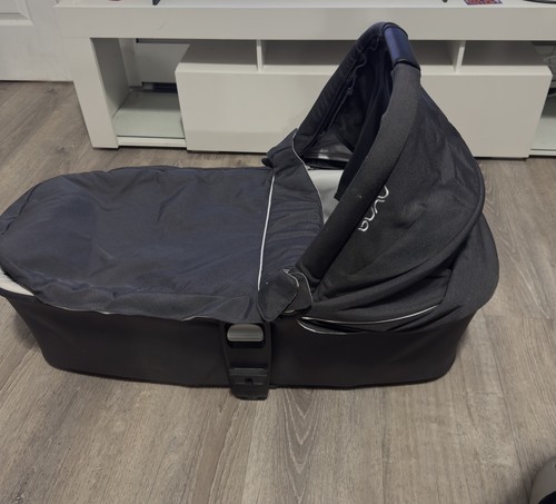 grey Nuna MIXX series stroller bassinet