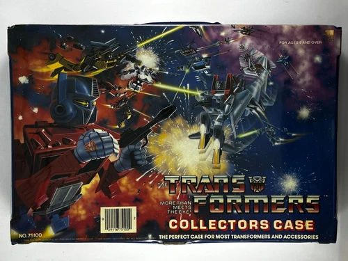VTG Transformers G1 1984 Collectors Carrying Case Complete Tara Toy Corp w Tray