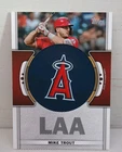 Mike Trout 2023 Topps #TLP‑MT Team Logo Patch Relic NM Card