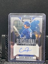 Carson Roccaforte 2025 Prizm - Sensational Signature / Auto   - Royals