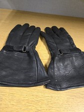 Black American Deer Leather Gloves Thinsulate 40g Insulation Mens Size L