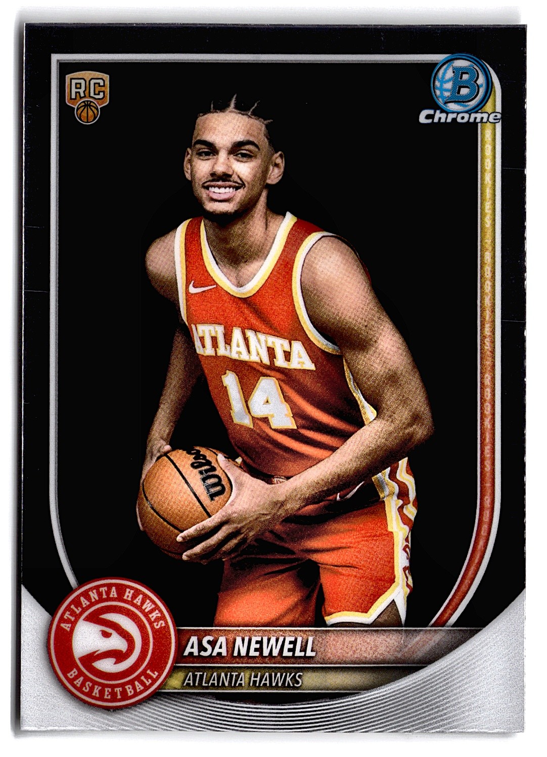 2025-26 Bowman #BCV-23 Asa Newell Atlanta Hawks Chrome
