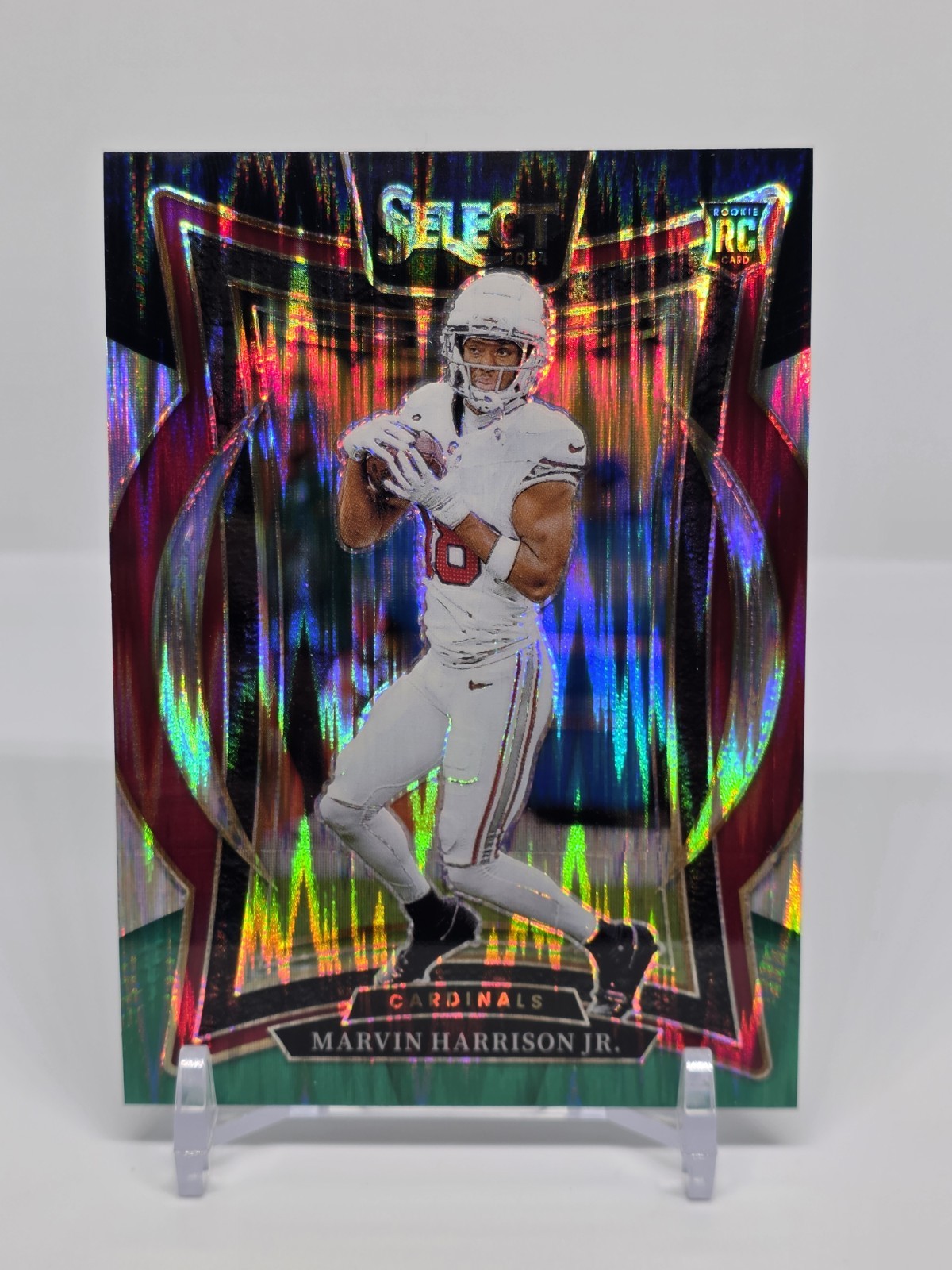 2024 Panini Select Concourse Marvin Harrison Jr. #28 Black Gold Shock CARDINALS