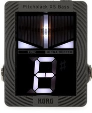 Korg Pitchblack XS Compact Chromatic Bass Guitar Pedal Tuner w/ Four Display